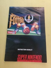 Super Nintendo Super Play Action Football instruction booklet, 1992