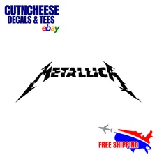 Metallica Sticker, Custom Cut Vinyl Stickers, Metallica Decals