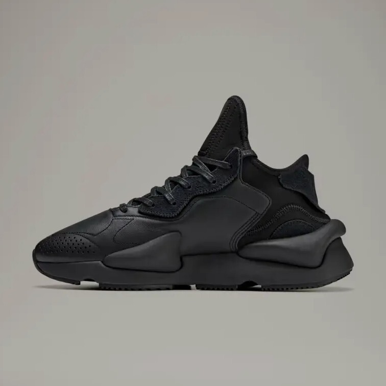 kissa_Y Adidas Y-3 Kaiwa Yohji Yamamoto Triple Black Leather Men's