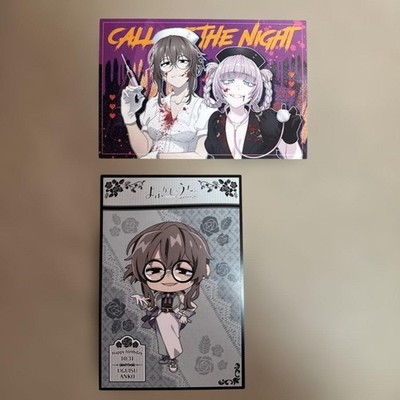 Two postcards of Call of the Night: Nazuna Nanakusa and Anko Uguisu