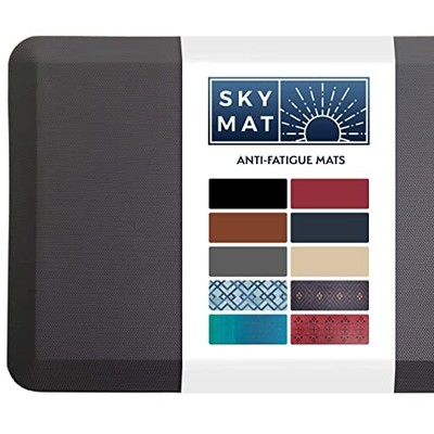 Sky Solutions Anti Fatigue Mat 3/4'' Cushioned Kitchen Rug & Standing Mat Grey