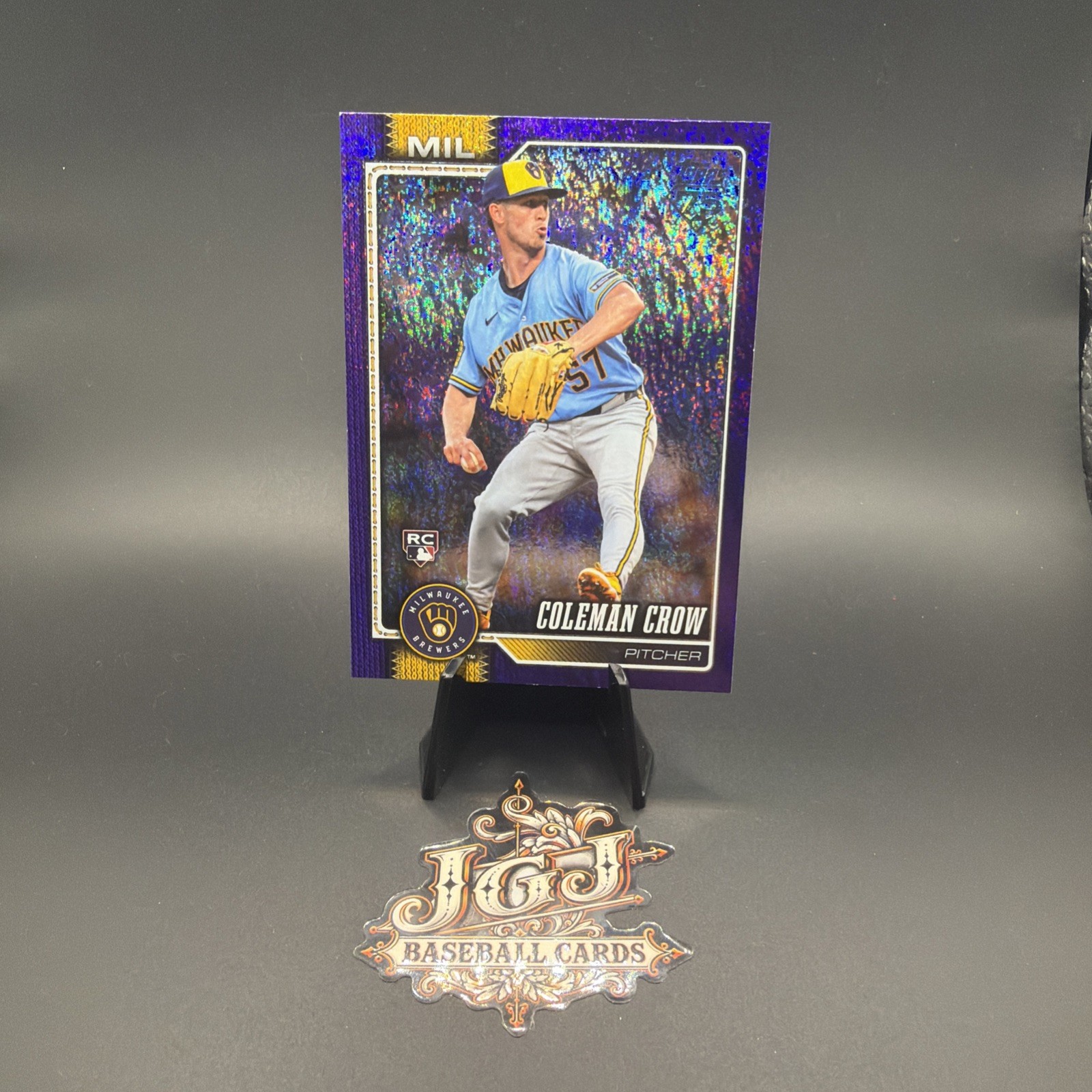 2026 Topps Update #US68 ROOKIE Coleman Crow Purple Holo Foil #/250
