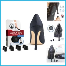 High Heel Protectors & Replacement Caps - Discreet Repair for Worn Tips, 4 Pair