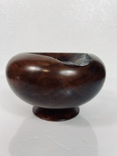 VTG California Muir Woods Redwood Burl Candle/Ring Holder Trinket Dish Handmade