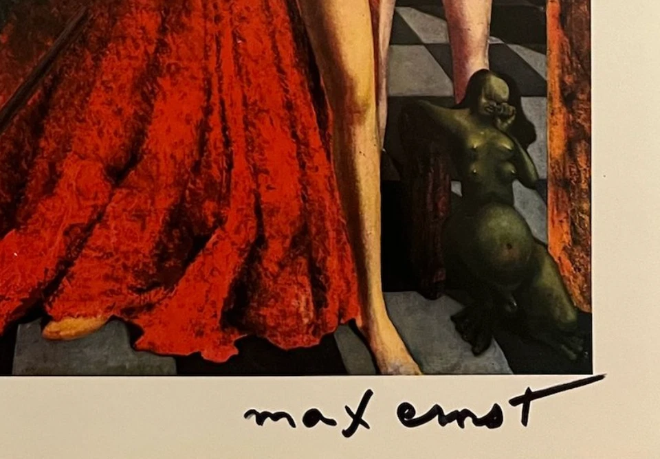 Impresión original firmada a mano por Max Ernst con certificado de autenticidad y +$3.500 USD de valoración Foto 4 de 4
