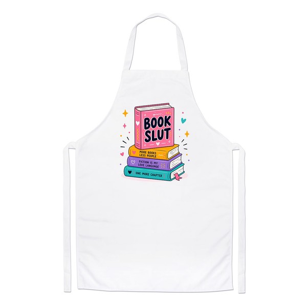 Gift Base KochschüRze Weiß 100% Polyester 86X60Cm – Buchleser Geburtstag-image