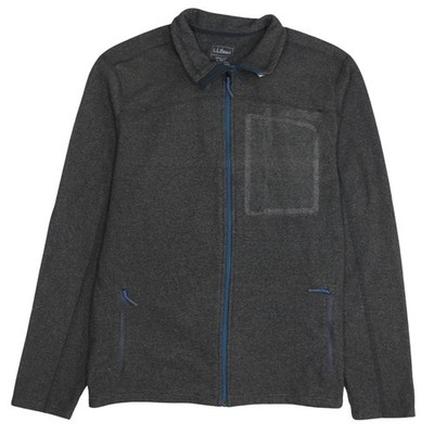 L.L.Bean Herren Fleecejacke grau Full Zip Gr. L leicht Outdoor