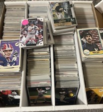 Multi Sport 4-Row Box Card Lot Set Builder Base Baseball Hockey Football Golf…