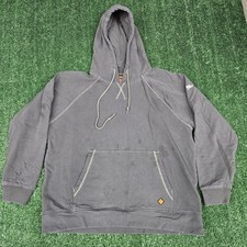 Wrangler FR Flame Resistant Hoodie Men XL Blue Pullover Heavyweight
