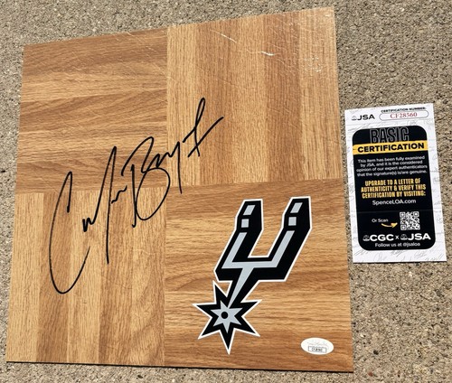 CARTER BRYANT SIGNED 12X12 Floor Tile JSA COA SAN ANTONIO SPURS F - Afbeelding 1 van 2