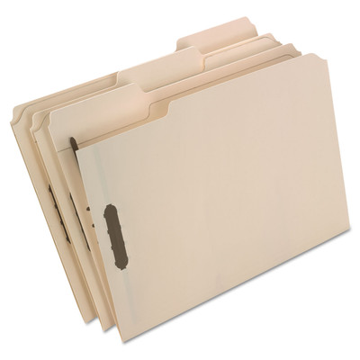 Pendaflex Fastener Folders 2 Fasteners 1/3 Cut Tabs Letter Manila 50/Box FM213