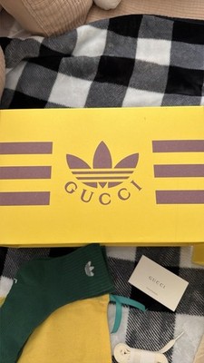 Gucci adidas x Gucci Gazelle Brown Monogram Lace Up Mens  display picture 3