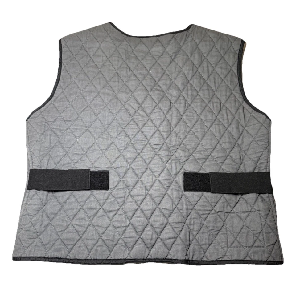 Cool Medics USA Cooling Vest - Size 2XL XXL - Quilted Design Gray EUC - Image 2 of 4