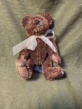 Vintage 4.5" BOYD'S Brown Mohair Bear Collection '97-99' Jointed Plush