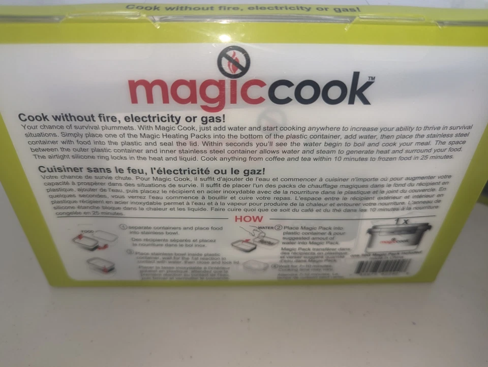 Fiambrera Magic Cook Cocina Sin Fuego Electricidad Ni Gas 11 Paquetes de Calor Foto 4 de 4