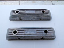 VINTAGE 60's 70's CAL-CUSTOM CHEVY 283 327 350 FINNED ALUMINUM VALVE COVERS