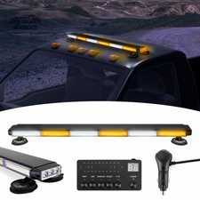 37'' LED Rooftop Strobe Light Bar Magnetic Emergency Beacon Flash Warning Hazard