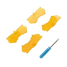 PC Amber Light Cover Kit for 3.5 Inch Round LED Driving Lights Waterproof 4-Pack