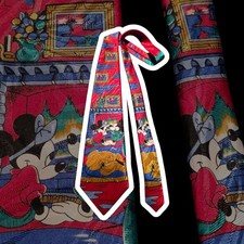 VINTAGE DISNEY Sammler Krawatte   90er Made in Italy MICKEY MOUSE 