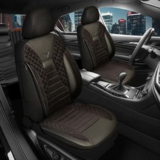 2x Sitzbezüge passend für Audi A2 8Z ab 1999-2005 in Schwarz JOLT803