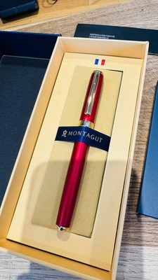 Montagut Paris 1880 Business Series Tintenroller Rot Gold Boxed Zertifikat
