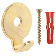 Brass Heavy Duty Picture Hooks & Fixings Mirror Hanging