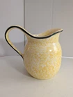 Stangl Pottery Town & Country Pitcher Yellow Spongeware Hand Painted