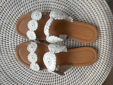 Jack Rogers Lauren II Slide Sandals In White ...