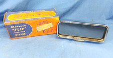 Nos 1940s Accessory Monarch Flip Non-glare Chrome Rim Rear View Mirror