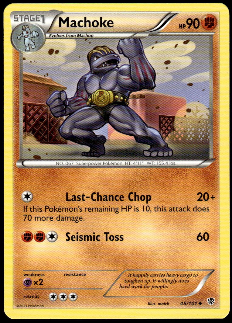 Machoke 48/101 Uncommon Plasma Blast LP