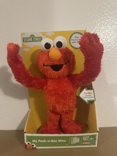 Almost Vintage Hasbro Sesame Street My Peek-A-Boo Elmo Plush 11” 2013 Brand NWT