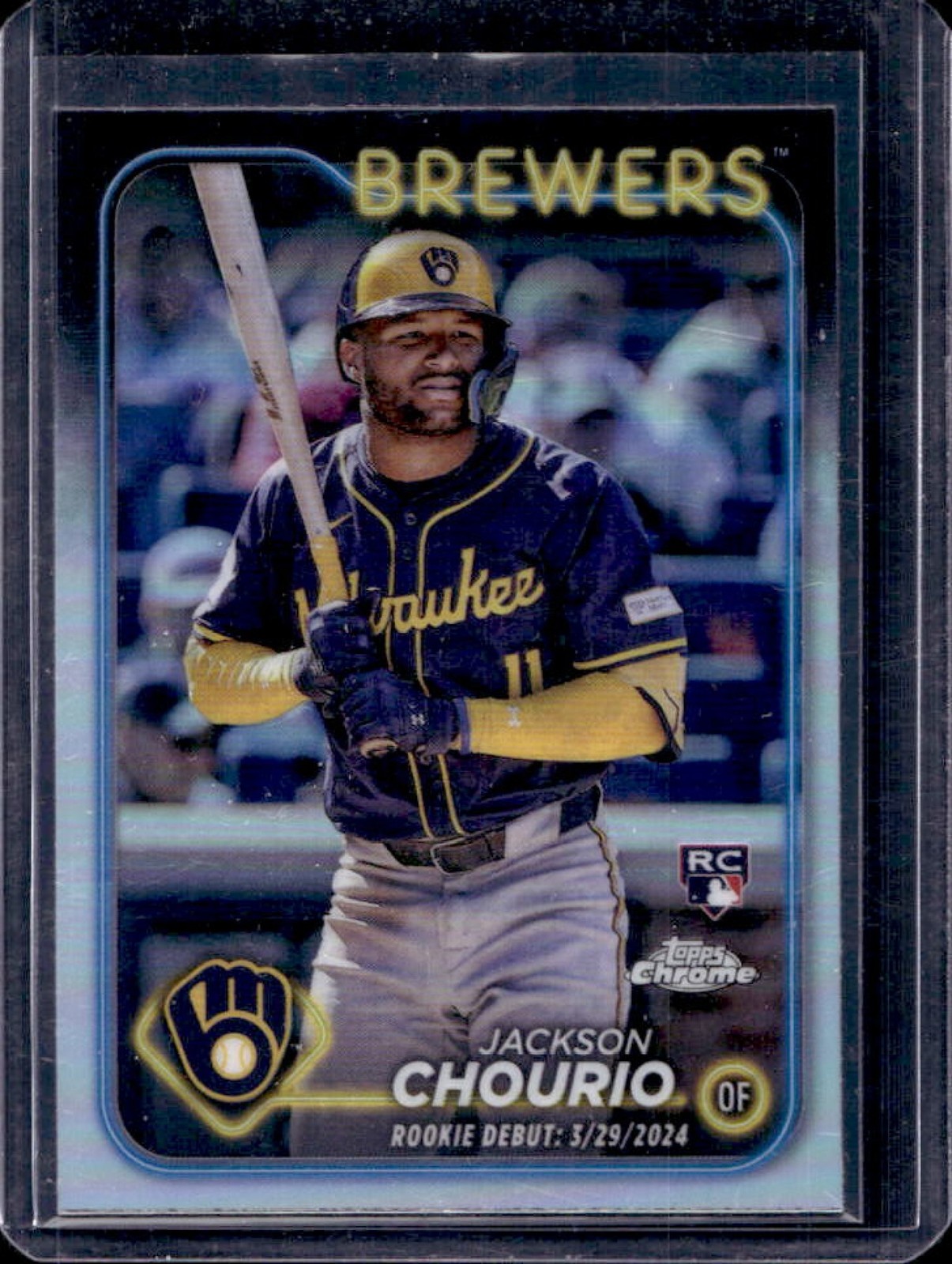 2024 Topps Chrome Update Jackson Chourio RC Refractor #USC30 Brewers