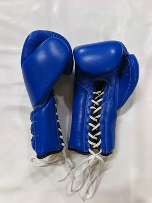 CLETO REYES プロフェッショナル ボクシンググローブ 青 8oz Cleto Reyes Professional Boxing Gloves Lace-Up Pro Sparring 8oz
