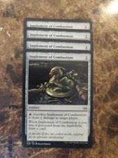 (4) Implement of Combustion *PLAYSET* Aether Revolt Regular NM MTG