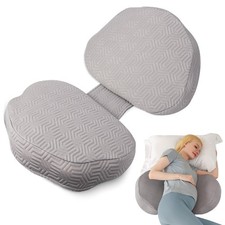 Memory Foam Pregnancy Pillow - Support for Back, Belly, and Waist - Cooling