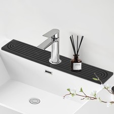 Faucet Mat for Kitchen Sink - 23.62" Diatomite Fast Stone Drying Mat for Kitc...