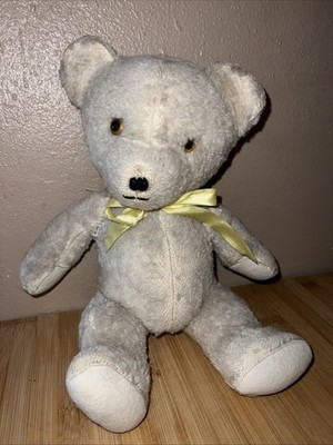 Vintage 12  Teddy Bear Jointed- Old Mohair Worn With Love