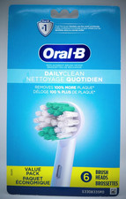 Oral-B Daily Clean Replacement Brushheads, 6 Total Replacement Heads