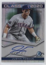 2020 Bowman Draft Class of 2020 Auto /250 Justin Foscue #C20A-JFO Auto 13c1