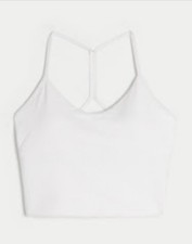 Gilly Hicks Active Boost Women's White Sports Bra S/Curvy Wireless Pullover