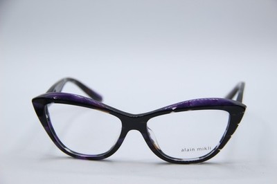 NEW ALAIN MIKLI A03117 005 PURPLE BROWN AUTHENTIC FRAMES