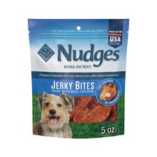 Blue Buffalo Nudges Jerky Bites Dog Treats, Made in the USA with Natural Ingredi