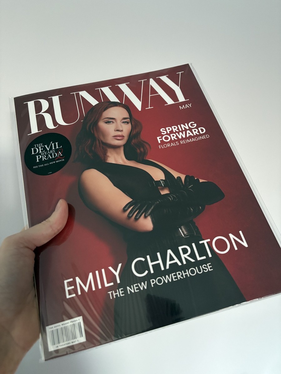 Runway Magazine Devil Wears Prada 2 Emily Blunt Cover Rare Limited
