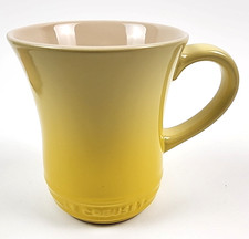 "Soleil" 14 Oz LE CREUSET Mug Stoneware Coffee Tea Cup Yellow Ombre