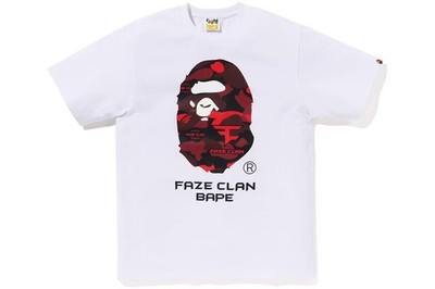 A Bathing Ape BAPE x Faze Clan T-Shirt White - Size L