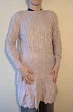 Vintage women's pink knitwear dress size L