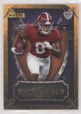 2022 MATTE Chase Purple - Gold Frame / Orange 22/25 John Metchie III Shield 0q1p