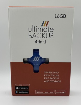NEW NIB ULTIMATE Backup 16GB 4 In 1 Made for APPLE  iPhone iPad Android AUTHENTC