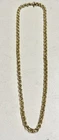 Vintage Monet 24" Gold Tone Rolo Link Chain Necklace - Costume Jewelry