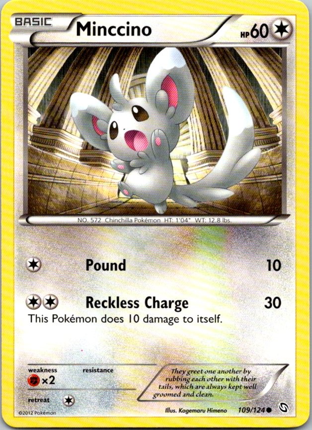 Minccino 109/124 Common Dragons Exalted NM